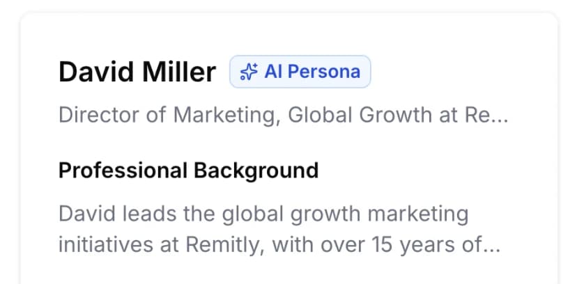 Interview panel simulation