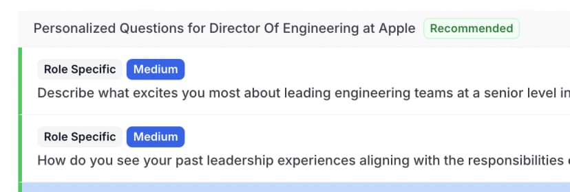 Questions Tailored to Your Target Role feature illustration