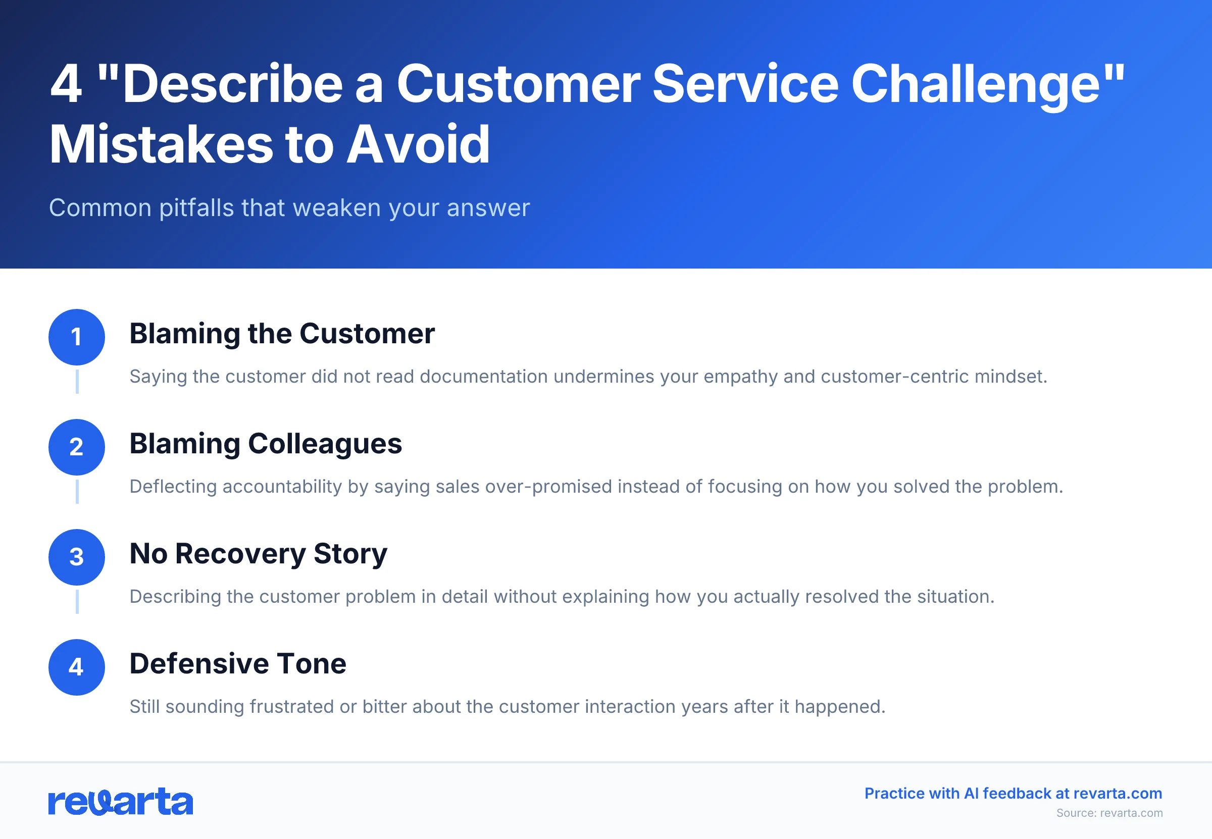 4 'Describe a Customer Service Challenge' Mistakes to Avoid - Common pitfalls that weaken your answer