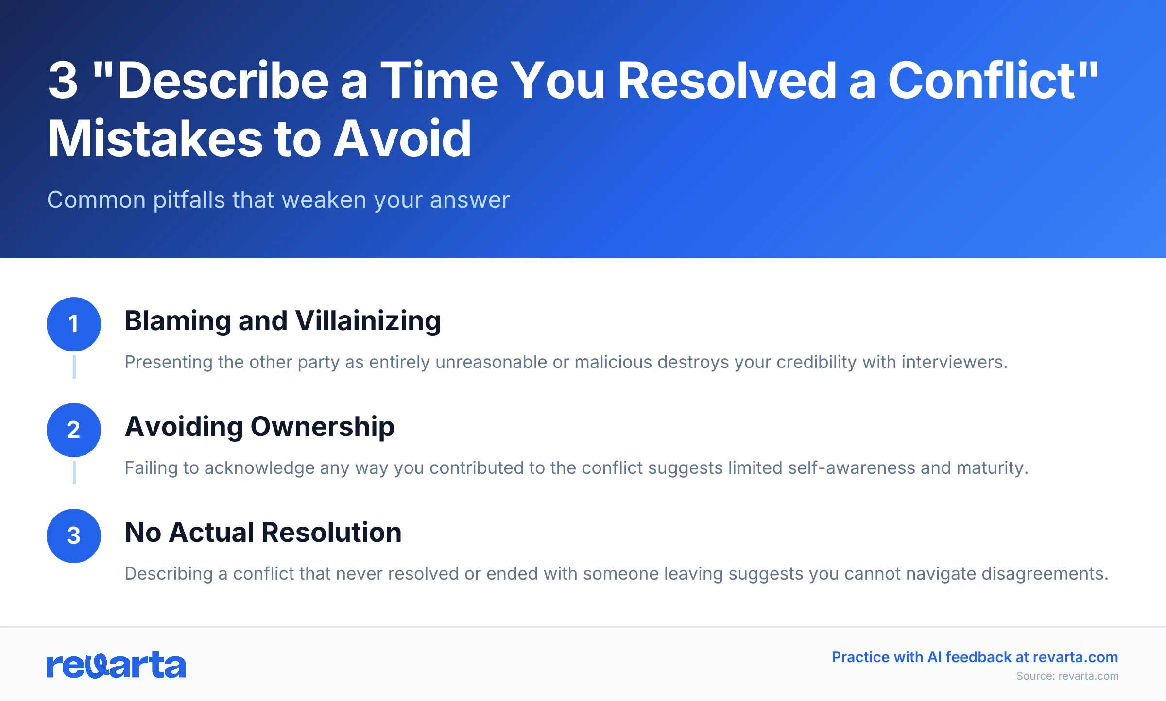 3 'Describe a Time You Resolved a Conflict' Mistakes to Avoid - Common pitfalls that weaken your answer