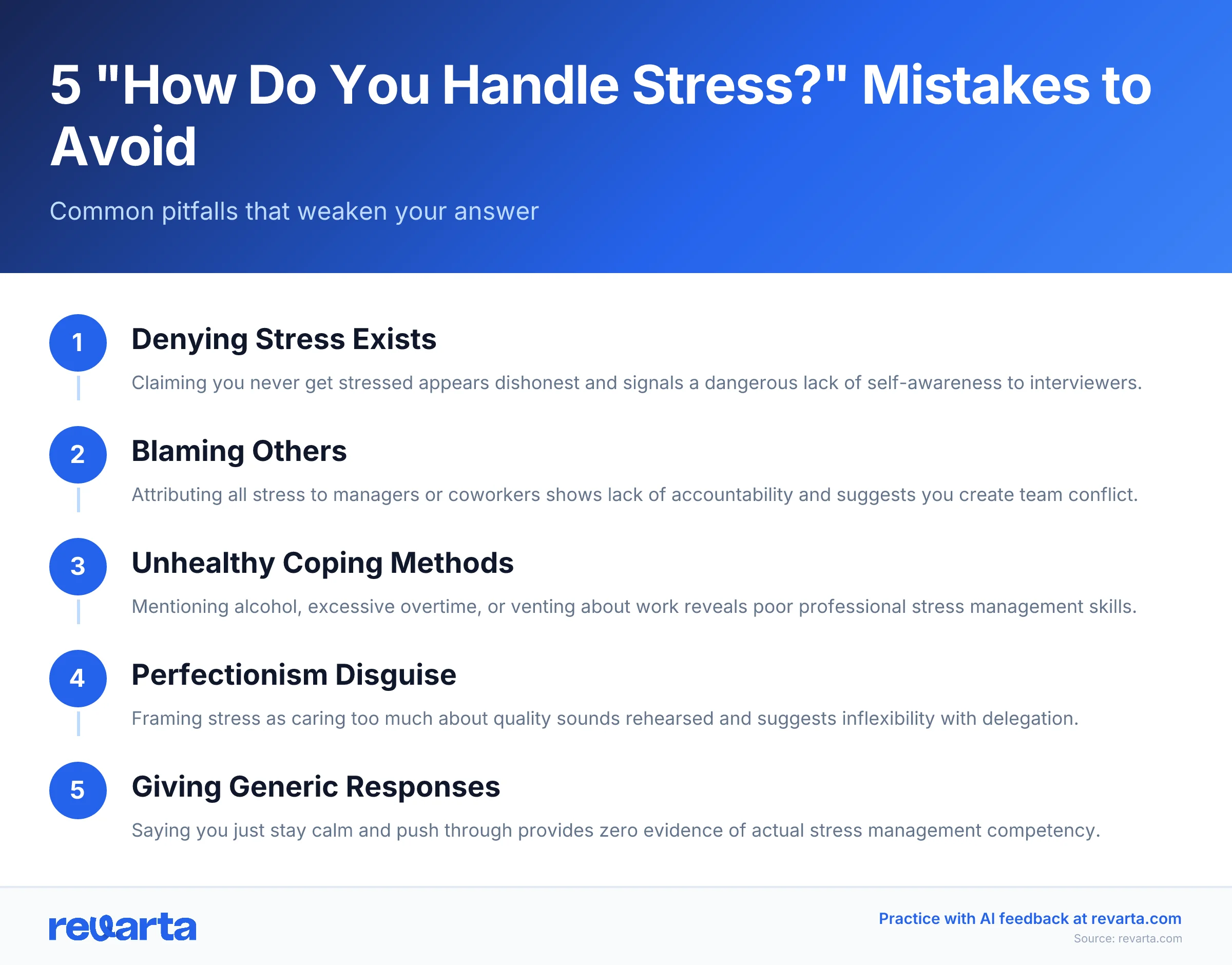 5 'How Do You Handle Stress?' Mistakes to Avoid - Common pitfalls that weaken your answer