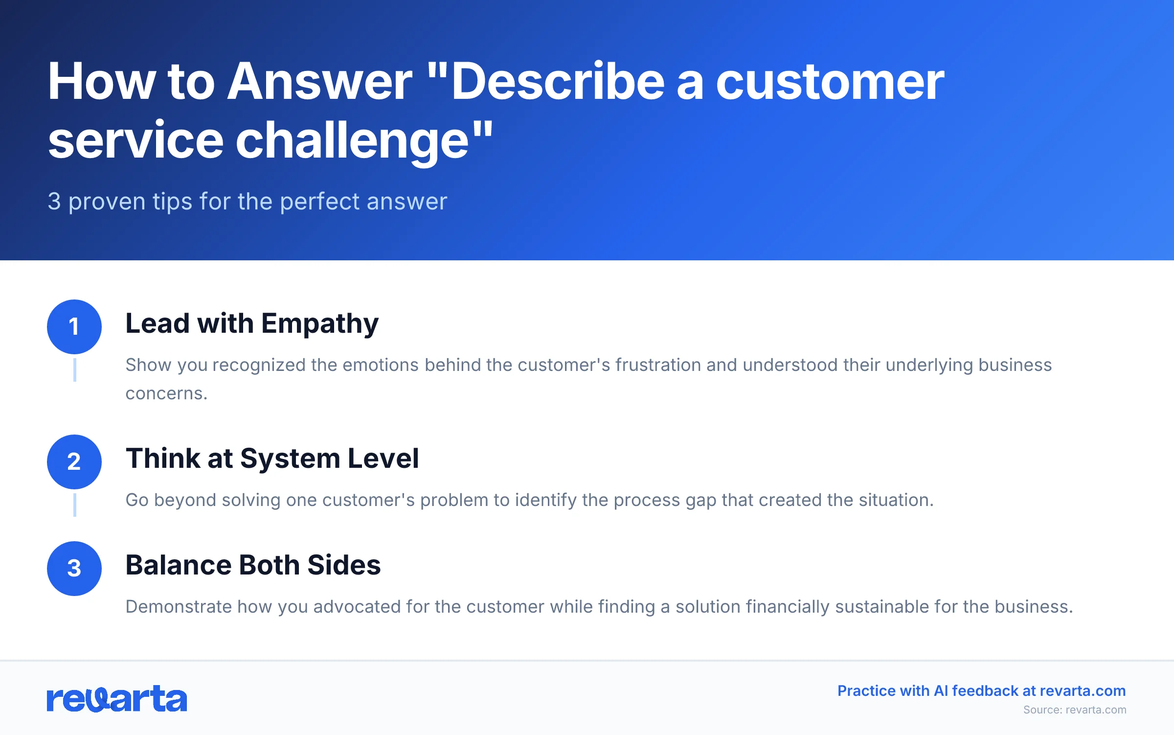 How to Answer 'Describe a customer service challenge' - 3 proven tips for the perfect answer