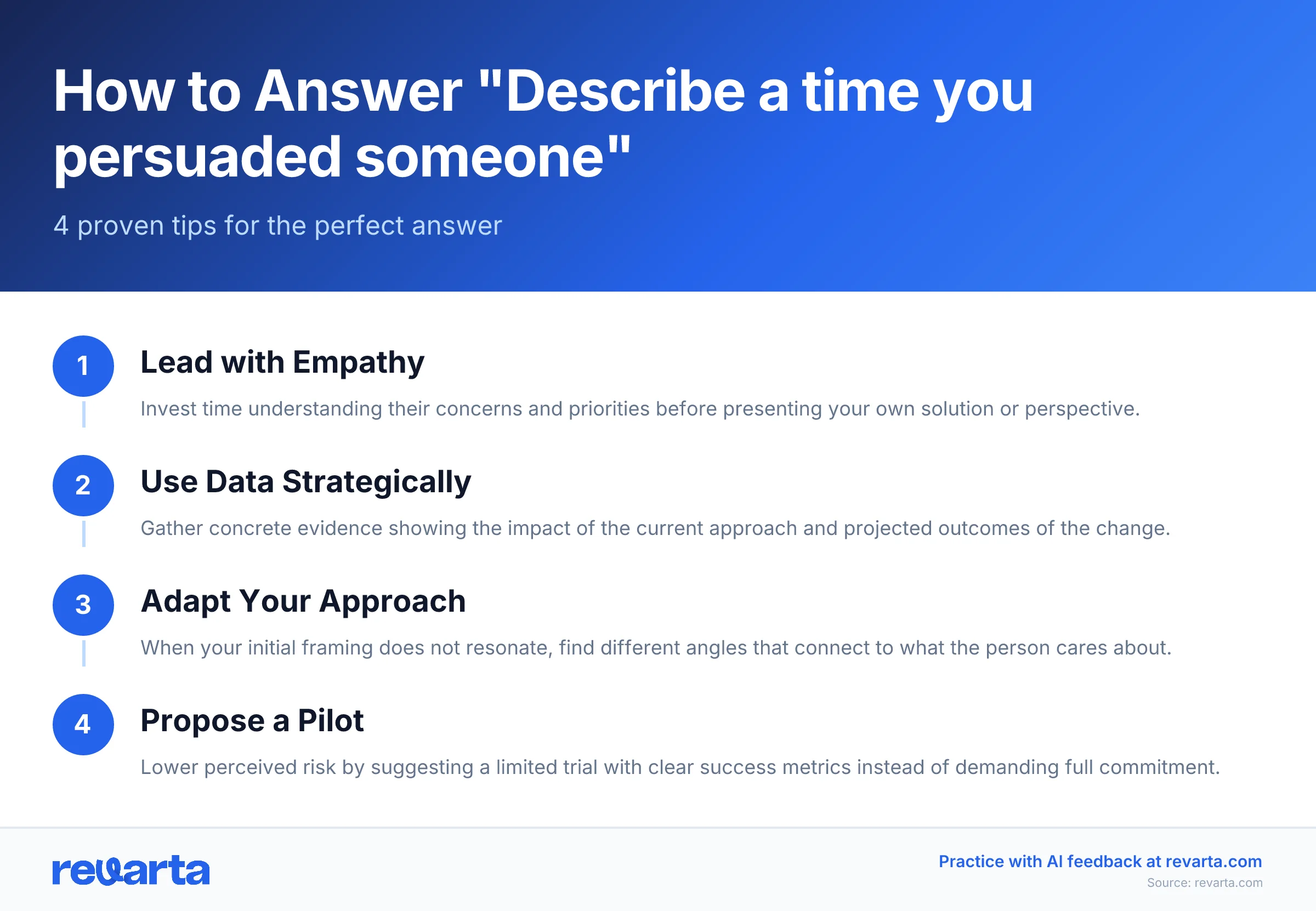 How to Answer 'Describe a time you persuaded someone' - 4 proven tips for the perfect answer