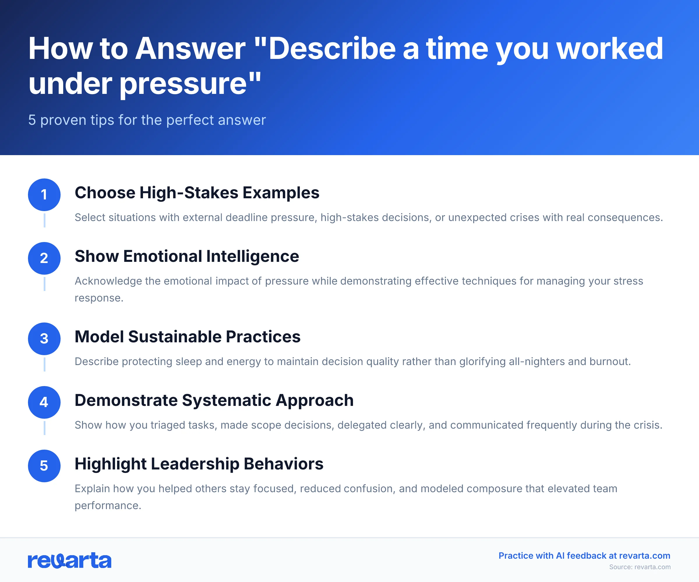 How to Answer 'Describe a time you worked under pressure' - 5 proven tips for the perfect answer