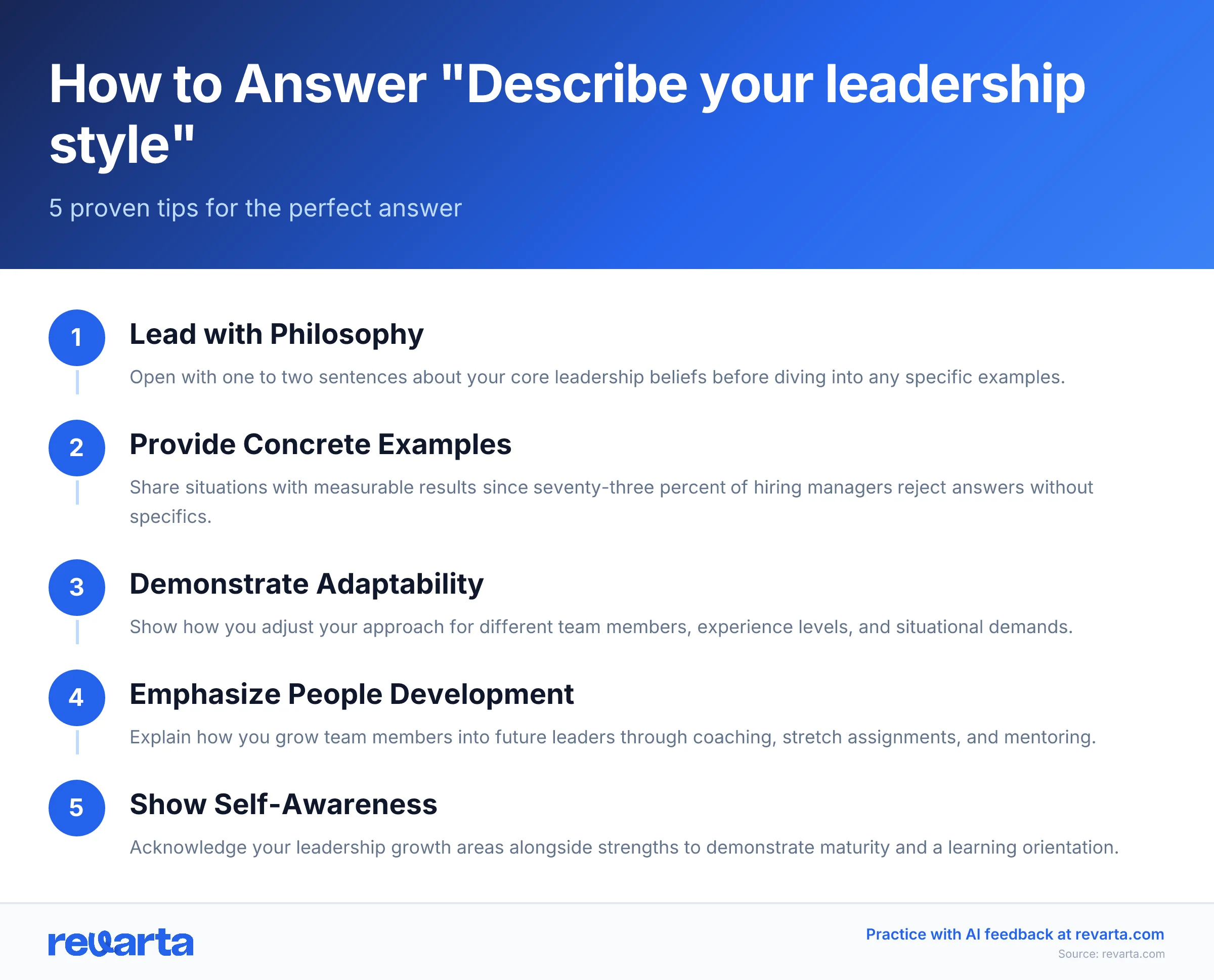 How to Answer 'Describe your leadership style' - 5 proven tips for the perfect answer