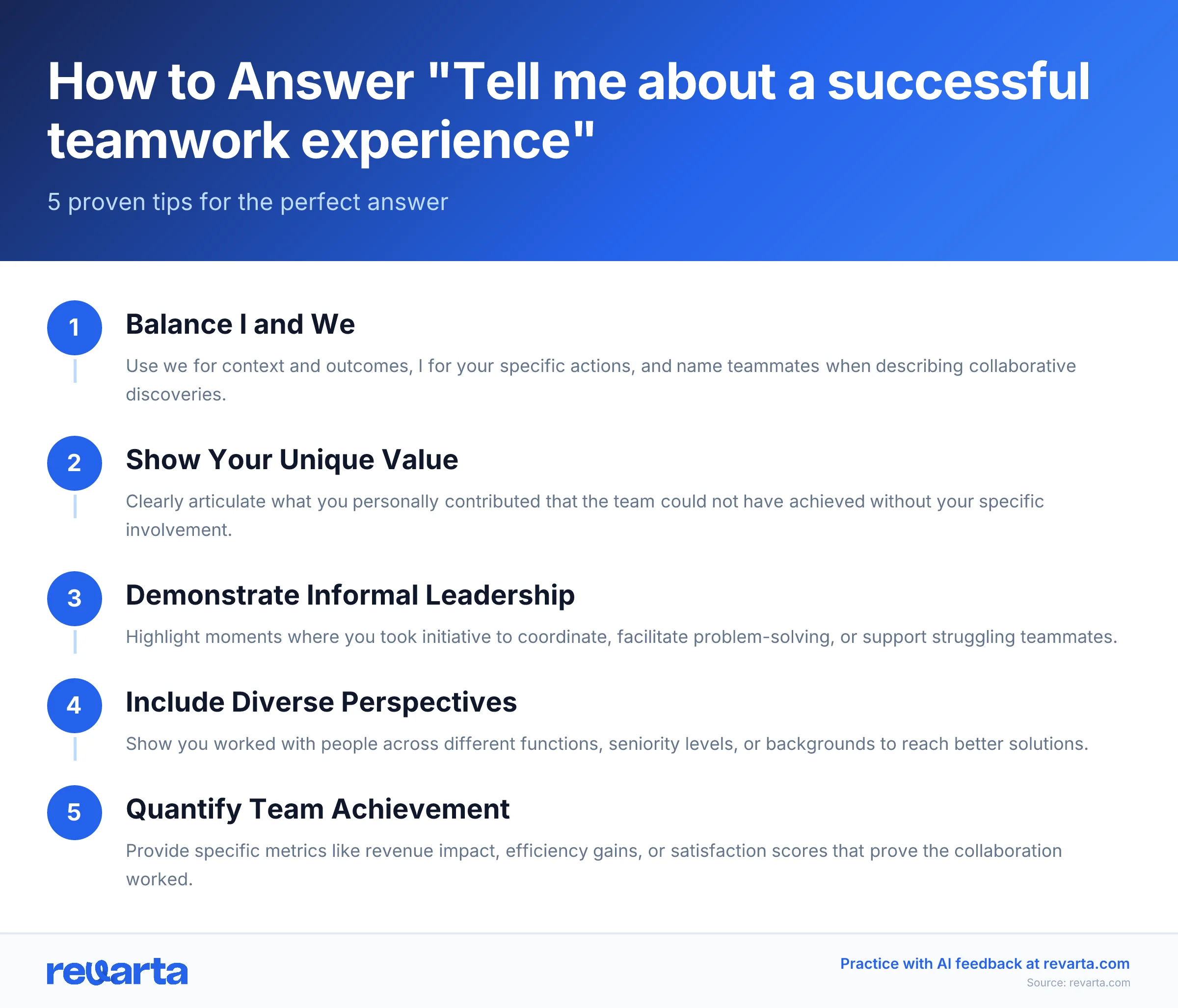 How to Answer 'Tell me about a successful teamwork experience' - 5 proven tips for the perfect answer