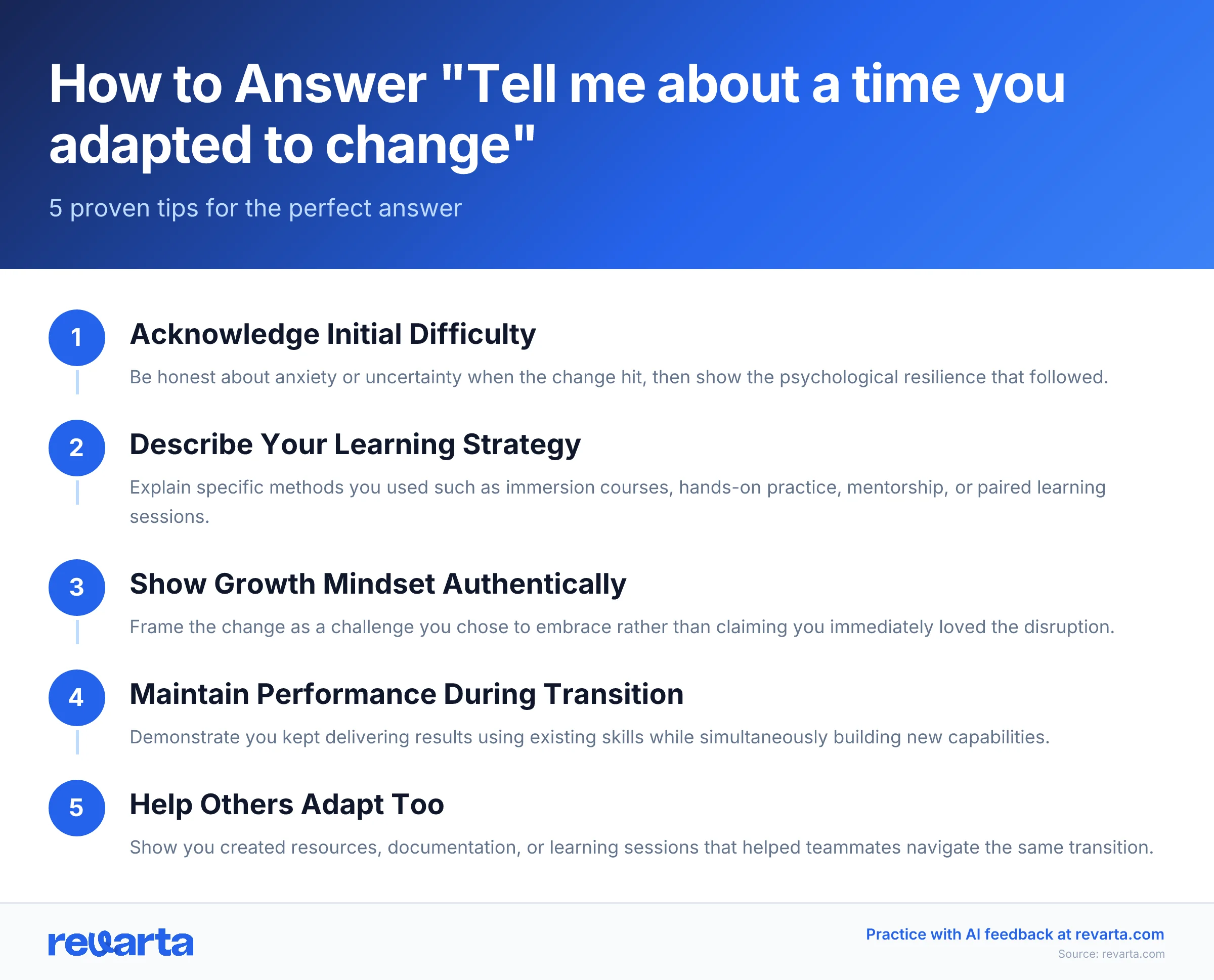 How to Answer 'Tell me about a time you adapted to change' - 5 proven tips for the perfect answer