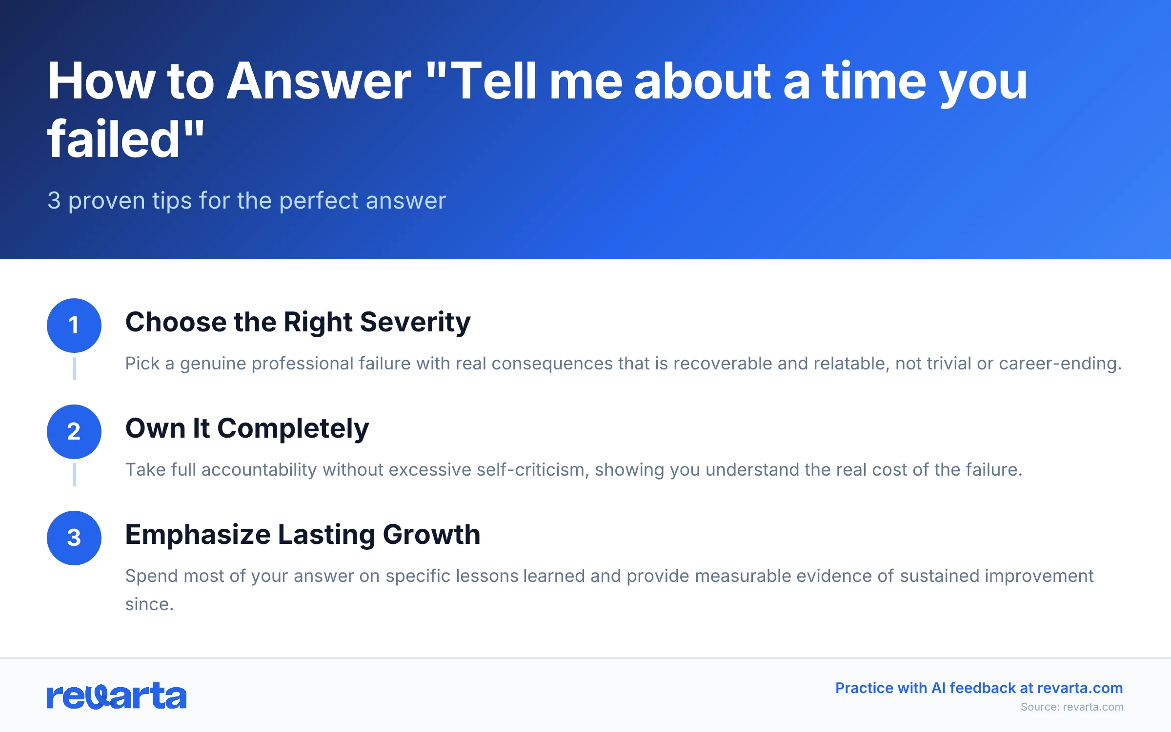 How to Answer 'Tell me about a time you failed' - 3 proven tips for the perfect answer