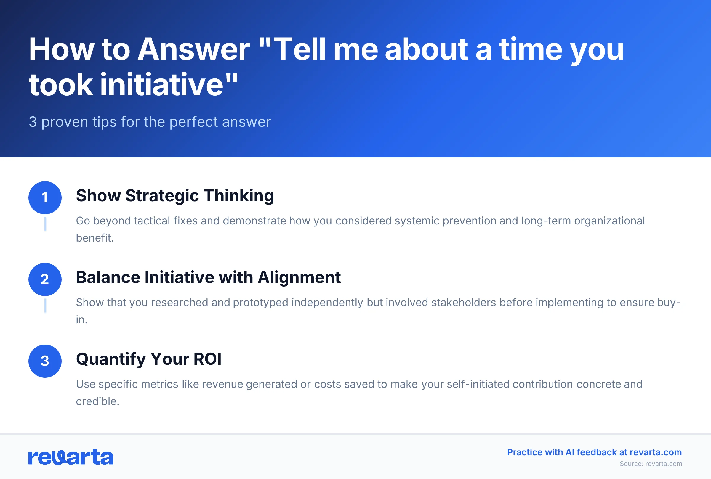 How to Answer 'Tell me about a time you took initiative' - 3 proven tips for the perfect answer