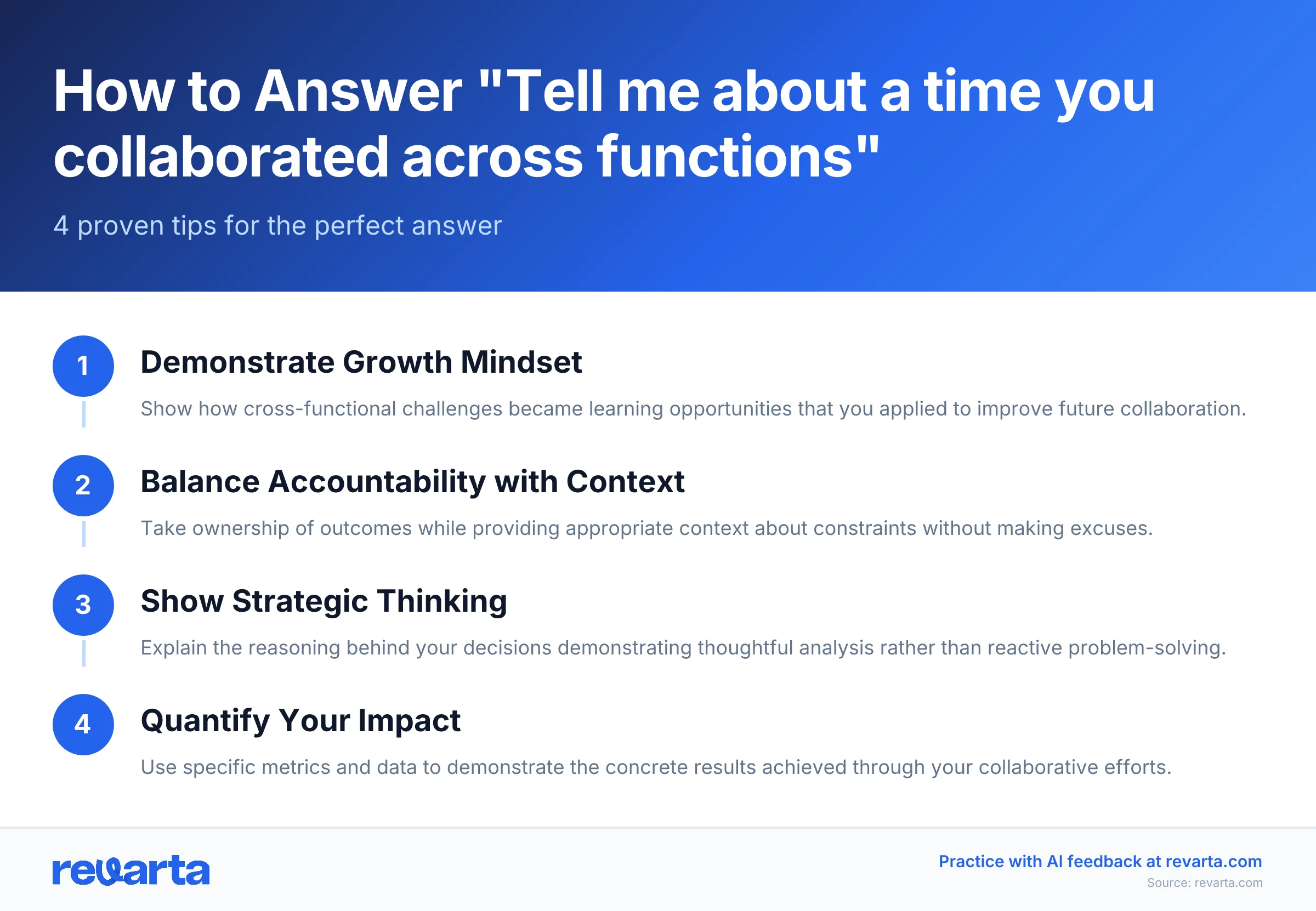 How to Answer 'Tell me about a time you collaborated across functions' - 4 proven tips for the perfect answer