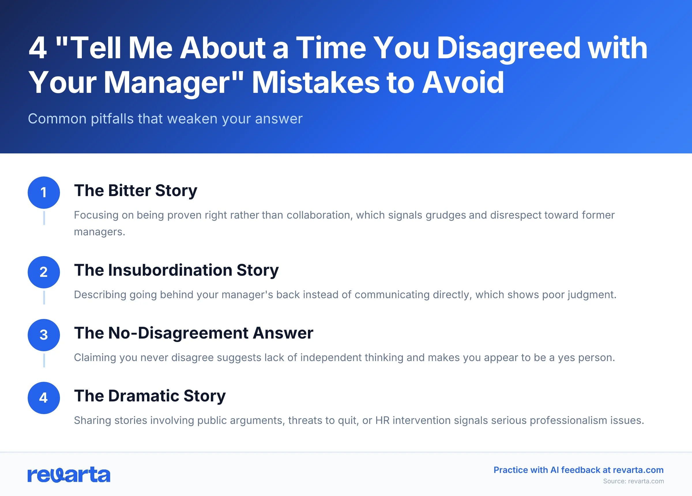 4 'Tell Me About a Time You Disagreed with Your Manager' Mistakes to Avoid - Common pitfalls that weaken your answer