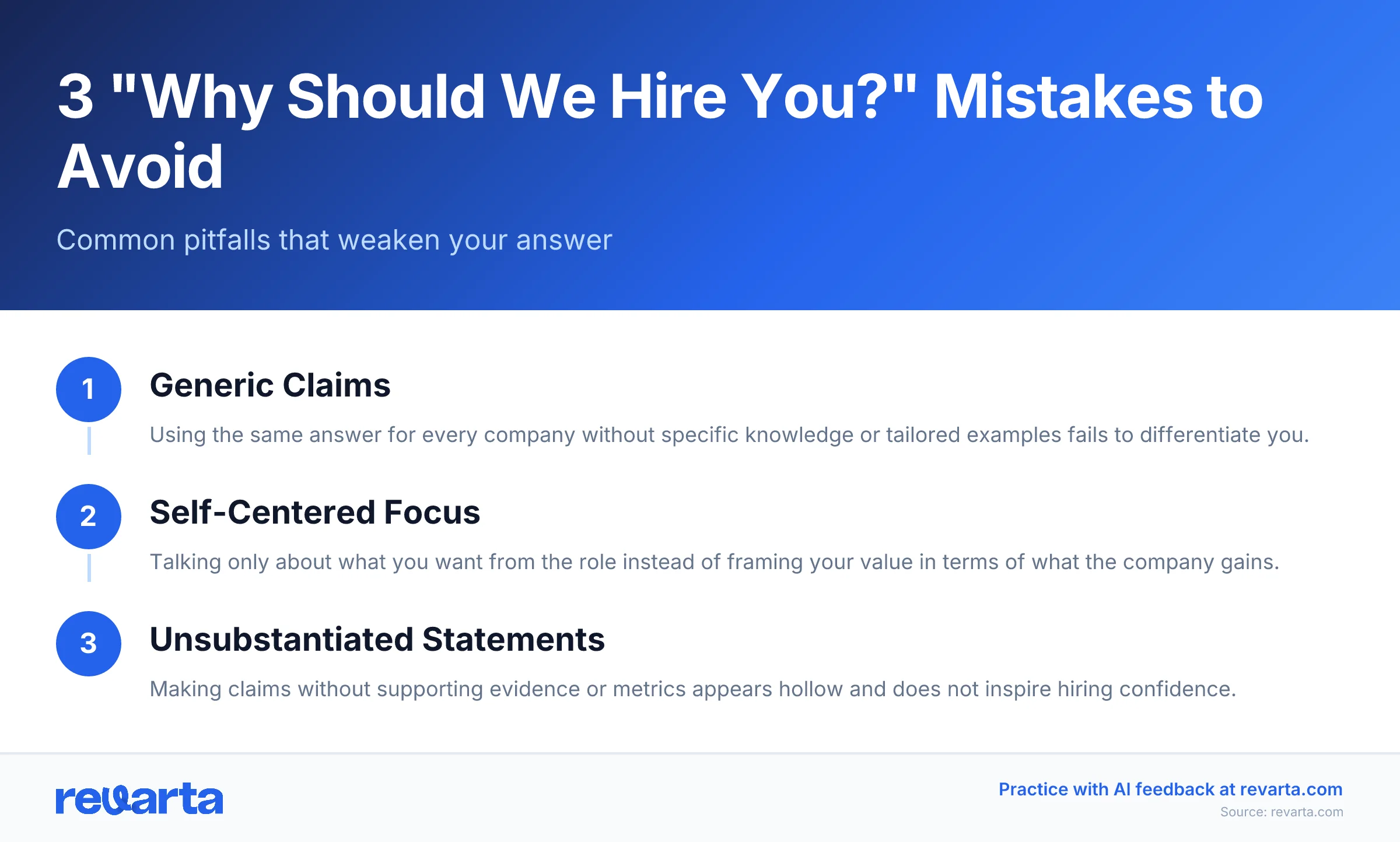 3 'Why Should We Hire You?' Mistakes to Avoid - Common pitfalls that weaken your answer
